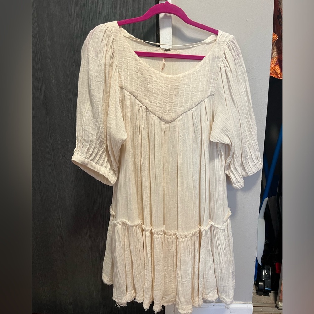 Free People Cream Dress
